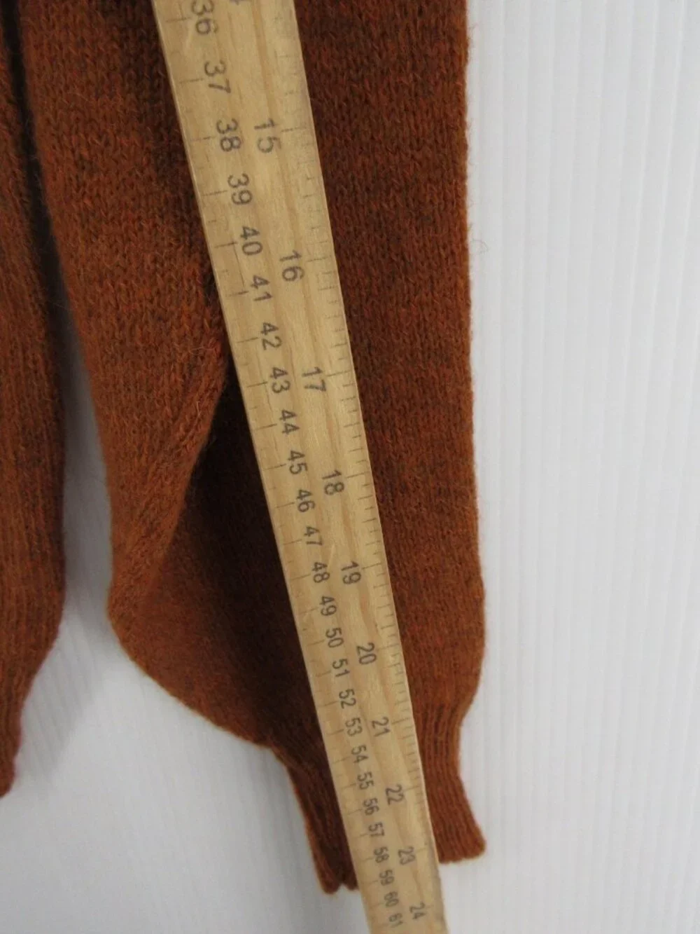 VINTAGE Munsingwear Sweater Large Burnt Shetland Wool 70s 80s USA